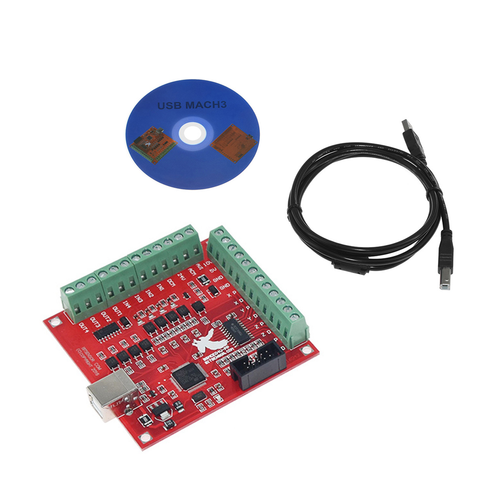Mach3 Usb Cnc Controller 4 Axis 100Khz - Carte d'installation USB 100 tiens z,