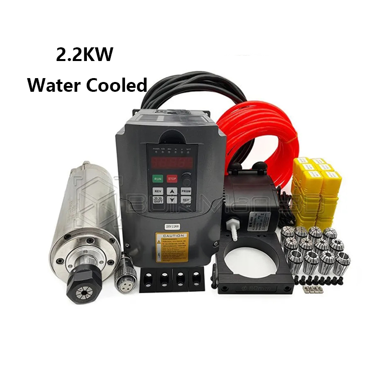 Er20 Collet Chuck Spindle Motor 220V - Moteur de broche refroidi par eau