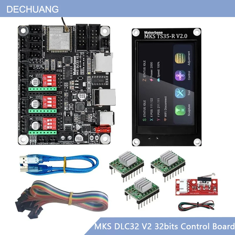 Grbl 32 Bit Control Board Offline Display - Contrôleur Wifi hors ligne MKS DLC32