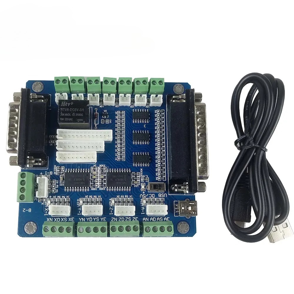 5 Axis Cnc Breakout Board Interface Mach3 - Carte de contrôle CNC Mach3 5