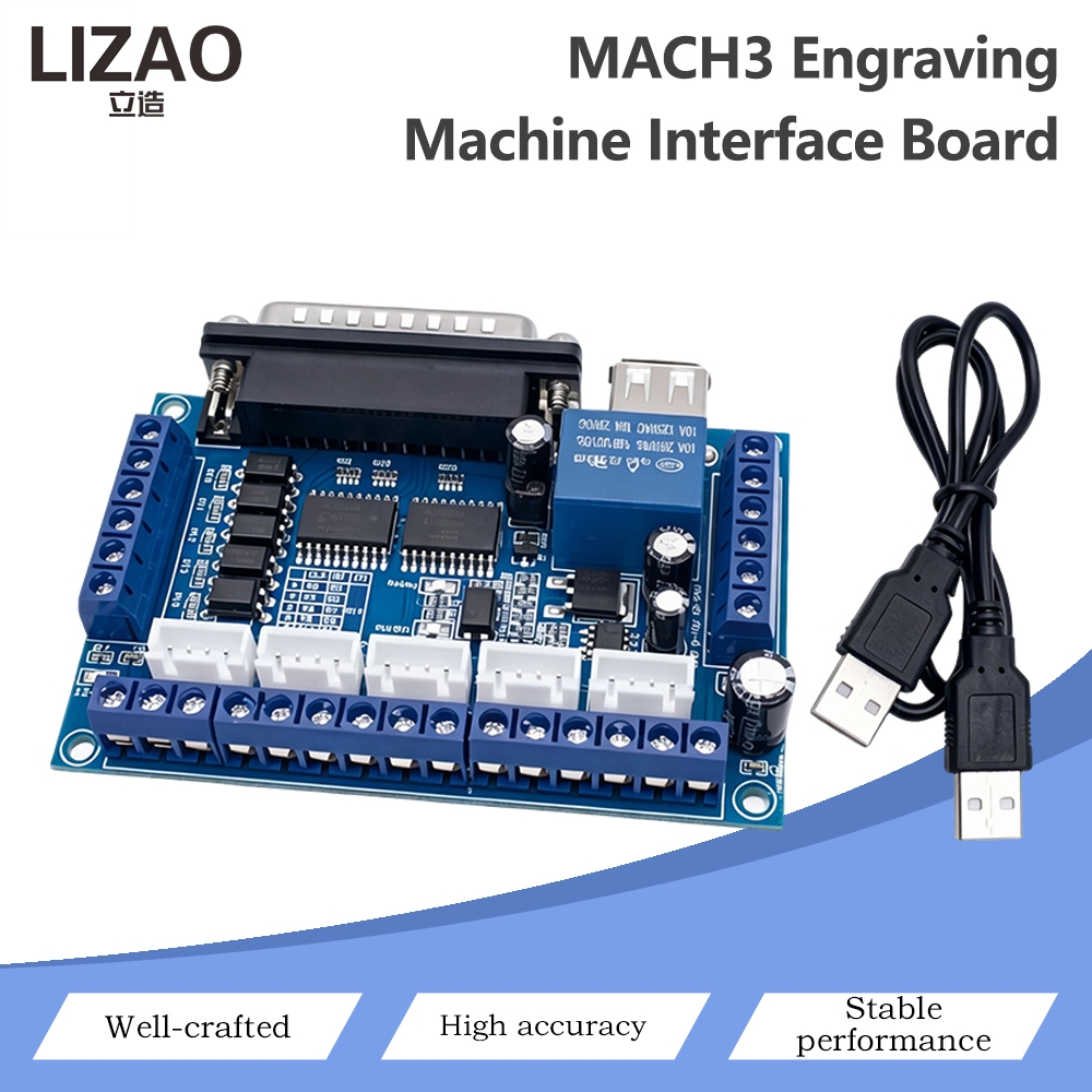 5 Axis Cnc Breakout Board Interface Mach3 - Carte de contrôle CNC MACH3 à