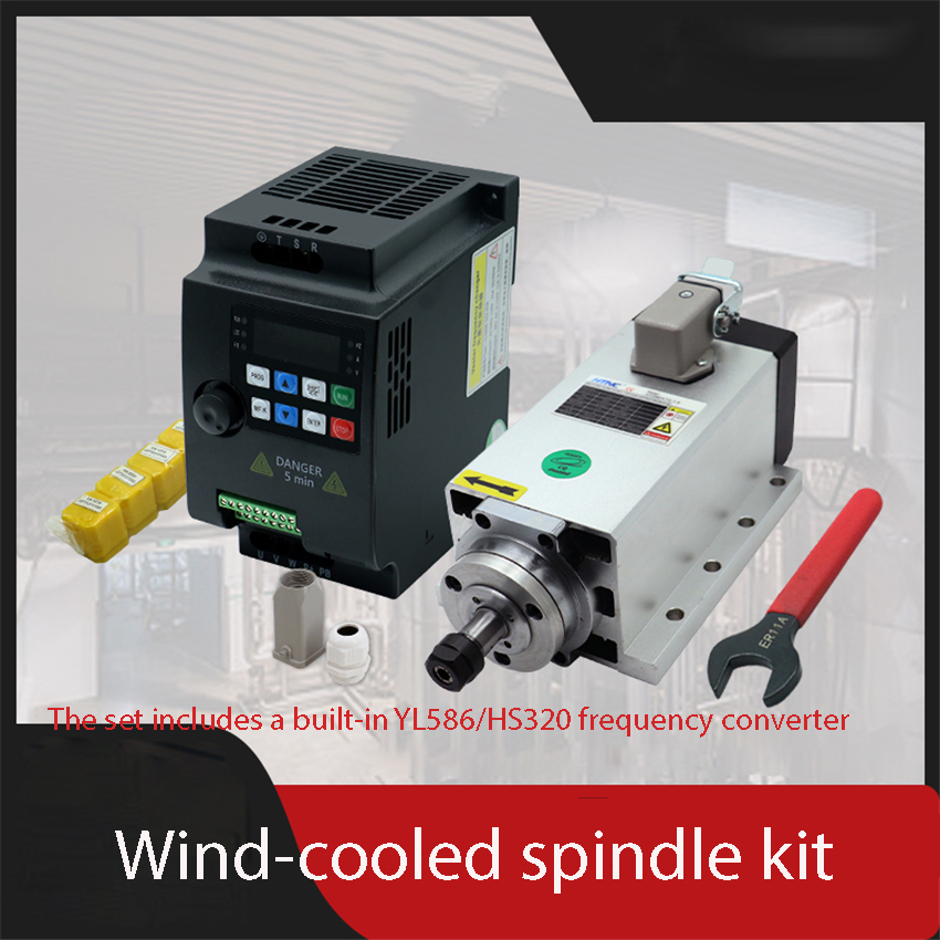 1.5KW HIZ80x73-1.5 carré refro - Air Cooled 1.5Kw Spindle Motor Inverter 110V avis et prix