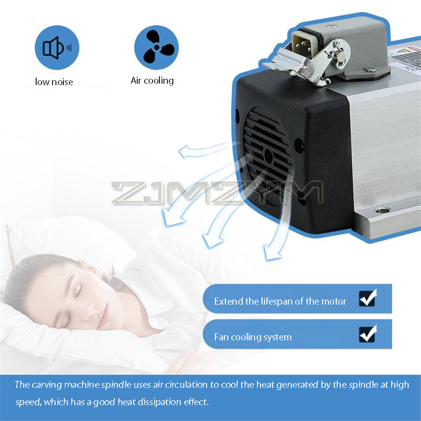 1.5KW HIZ80x73-1.5 carré refro - Air Cooled 1.5Kw Spindle Motor Inverter 110V avis et prix