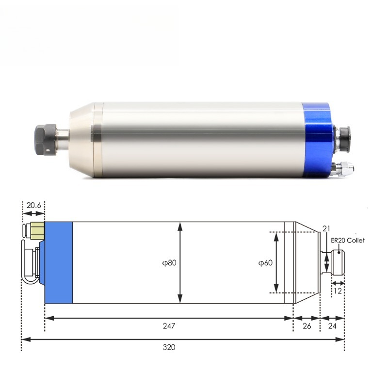 Kit de broche refroidie par ea - 2.2Kw Water Cooled Spindle Kit Vfd avis et prix