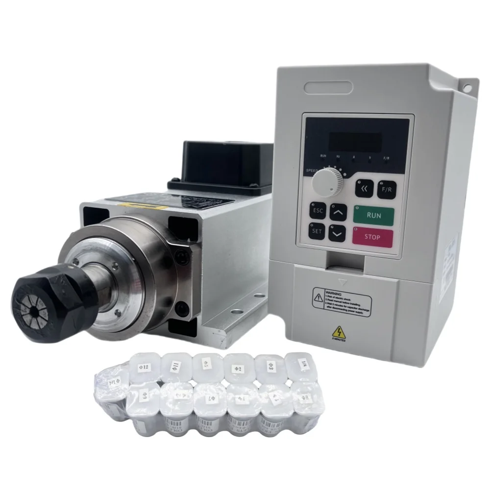Kit moteur de broche CNC 1,5 k - Air Cooled 1.5Kw Spindle Motor Inverter 110V avis et prix
