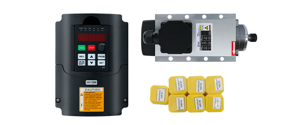 HLTNC 1.5kw Flash refroidi par - Air Cooled 1.5Kw Spindle Motor Inverter 110V avis et prix