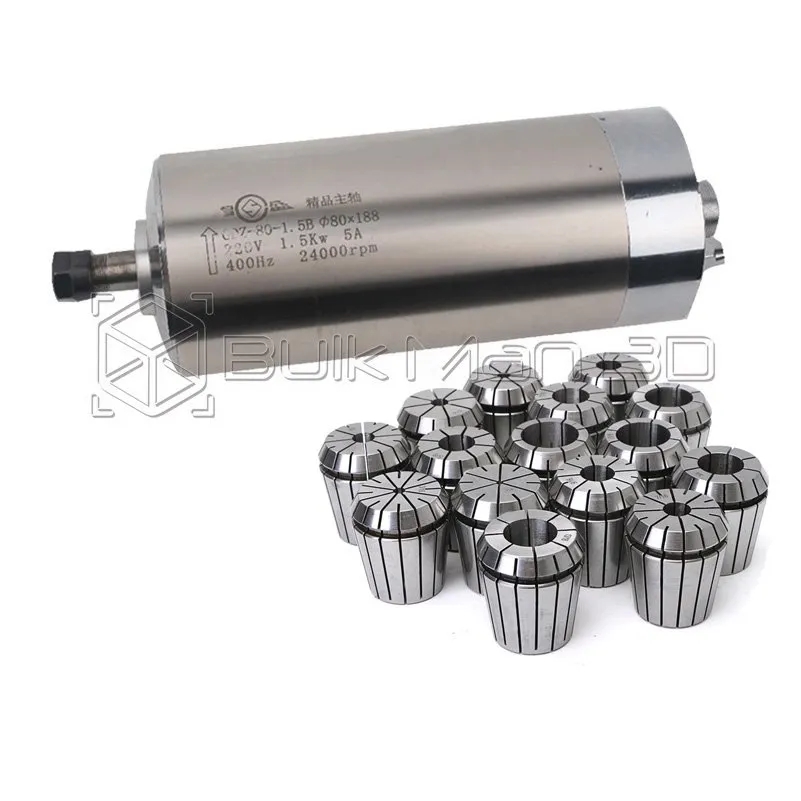 Moteur de broche refroidi par  - Er20 Collet Chuck Spindle Motor 220V avis et prix